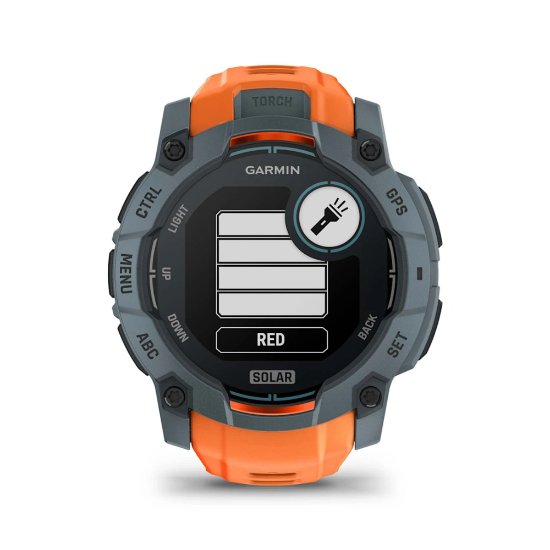 Pametna ura GARMIN Instinct 3 Solar 50mm, GPS, HR, Pametna obvestila, oranžni