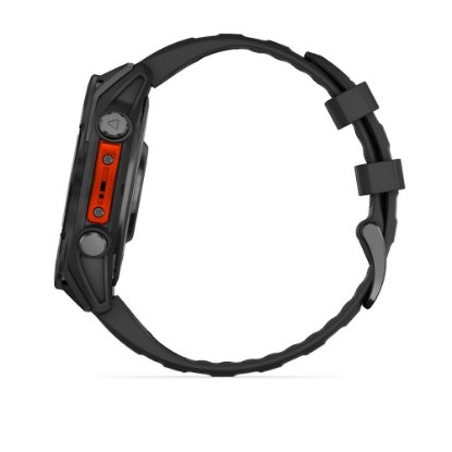 Pametna ura GARMIN Fenix 8, 47mm, AMOLED, multisport, sivi/črni remen