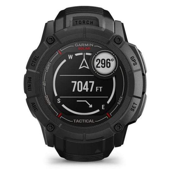 Pametna ura GARMIN Instinct 2X Solar Tactical Edition, HR, GPS, multisport, črno/črni