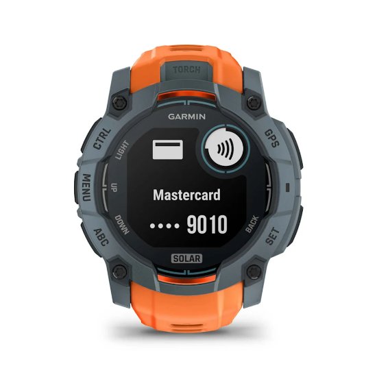 Pametna ura GARMIN Instinct 3 Solar 50mm, GPS, HR, Pametna obvestila, oranžni