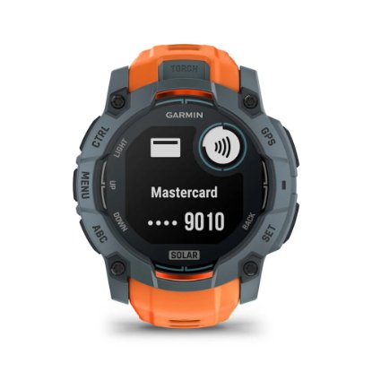 Pametna ura GARMIN Instinct 3 Solar 50mm, GPS, HR, Pametna obvestila, oranžni