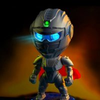 Laserski projektor LONVIS Mecha Warrior, 8 vrsta projekcija, daljinski upravljač, sivi