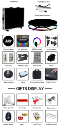 Photo Booth 360, metalni, 100 cm