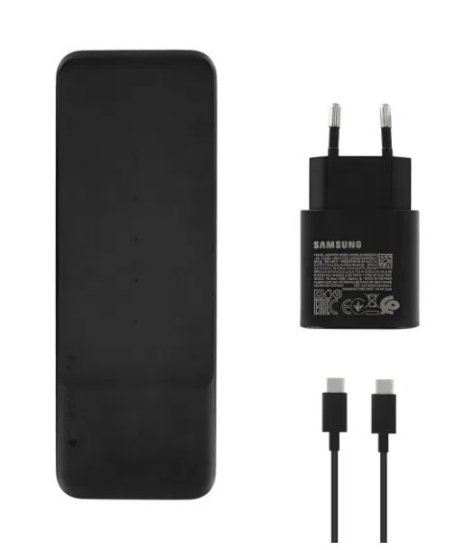 Kućni punjač SAMSUNG Trio EP-P6300TBEGEU, za 2 mobitela ili sat, crni