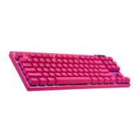 Tipkovnica LOGITECH G Pro X TKL LIGHTSPEED, mehanička, tactile, brezžična, RGB, roza