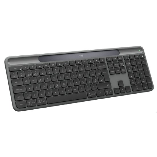 Tipkovnica LOGITECH Signature Slim Solar+, bežična, bluetooth, crna