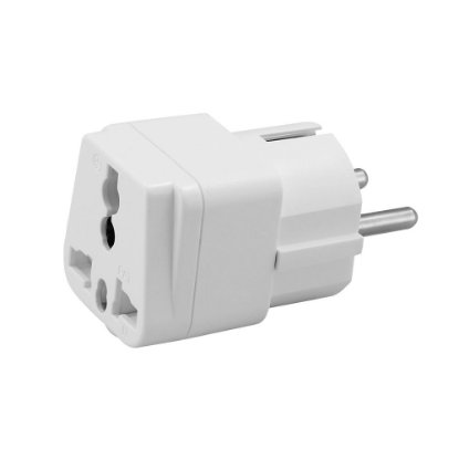 Potni adapter COMMEL, 10A, beli