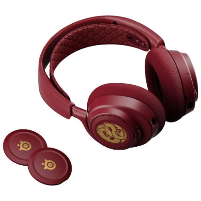 slušalke STEELSERIES Arctis Nova 7 Dragon Edition, brezžične, rdeče