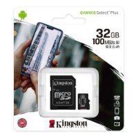 Pomnilniška kartica KINGSTON Canvas Select Plus Micro SDCS2/32GB, SDHC 32GB, Class 10 UHS-I + adapter