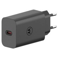 Polnilec  MOTOROLA Turbo Power, 68W, USB-C, USB-C kabel, črni