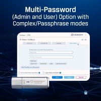 USB ključek 3.2 FLASH DRIVE, 64GB, KINGSTON Ironkey Locker+ 50, IKLP50/64GB, XTS-AES enkripcija, srebrni