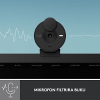 Web kamera LOGITECH Brio 300, črna