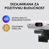 Web kamera LOGITECH Brio 500, bela