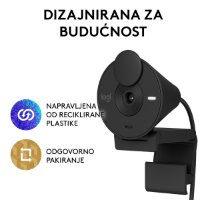 Web kamera LOGITECH Brio 300, črna