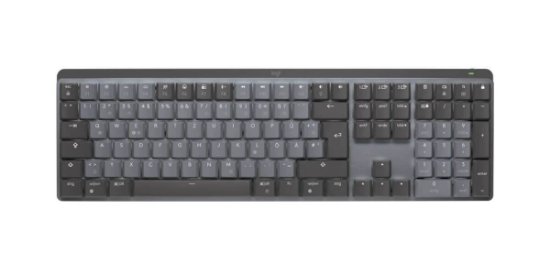 Tipkovnica LOGITECH MX Mechanical Tactile Quiet, brezžična, Bluetooth, črna