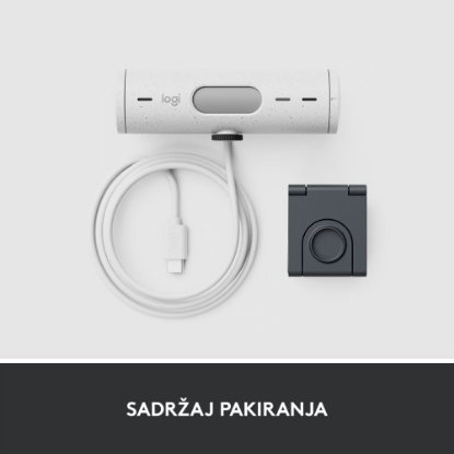 Web kamera LOGITECH Brio 500, bela