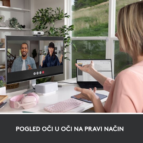 Web kamera LOGITECH Brio 500, bela
