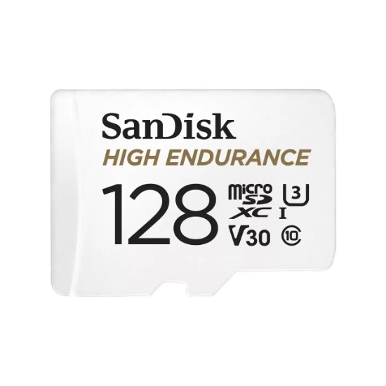 Pomnilniška kartica SANDISK, High Endurance microSDXC, 128GB, SDSQQNR-128G-GN6IA, A2 class 10 V30 UHS-I U3