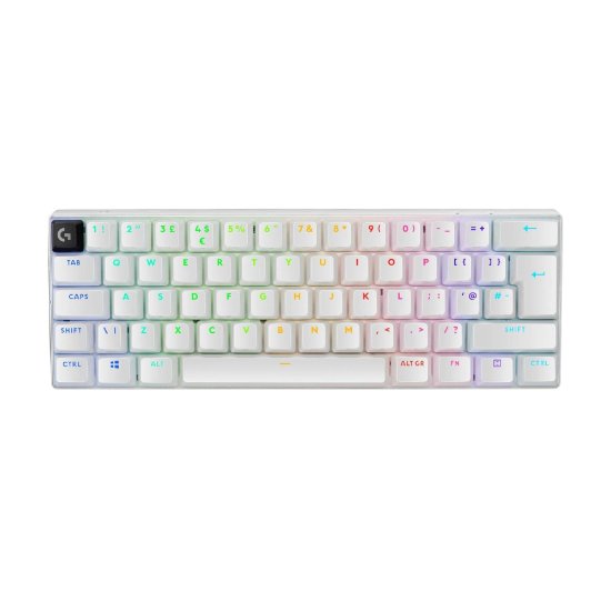 Tipkovnica LOGITECH Pro X 60 LIGHTSPEED, mehanička, brezžična RGB bela
