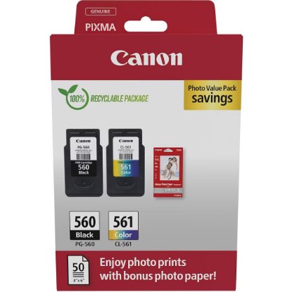 Tinta CANON PG-560 + CL-561 + Foto Papir, multipack, za Pixmu TS5350/TS5351/TS5352