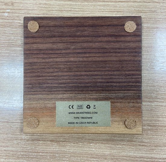 OPEN BOX - Bežični punjač TREED Dark Walnut Qi, 15W, MagSafe