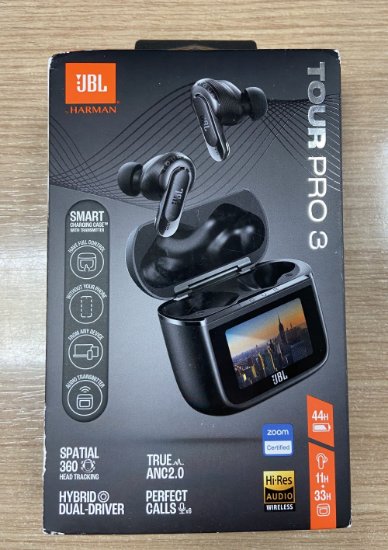 OPEN BOX - Slušalice JBL Tour Pro 3, bežične, Bluetooth, in-ear, touchscreen, crne