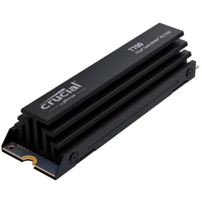 SSD 1TB CRUCIAL T700, PCIe Gen 5 NVMe M.2, 2280, 11700/9500 MB/s, hladilnik