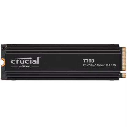 SSD 1TB CRUCIAL T700, PCIe Gen 5 NVMe M.2, 2280, 11700/9500 MB/s, hladilnik