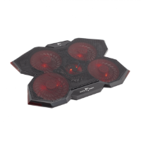 Hlajenje za prenosni računalnik WHITE SHARK Ice Wizard, do 17,3", črno.