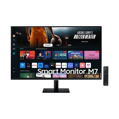 Monitor 32" SAMSUNG Smart LS32DM703UUXDU, 4K UHD, VA, 300cd/m2, 3000:1, USB-C, beli