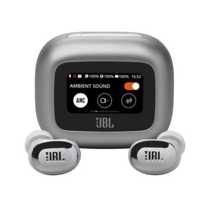 Slušalice JBL Live Buds 3, bežične, Bluetooth, ANC, in-ear, srebrne