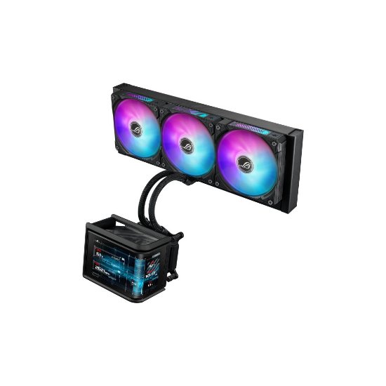 Vodeno hlađenje ASUS RYUO IV SLC 360 ARGB, Amoled ekran, crno, za Intel i AMD