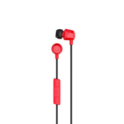 slušalke SKULLCANDY JIB IN EAR W/MIC 1, in-ear, mikrofon, crveno-črne