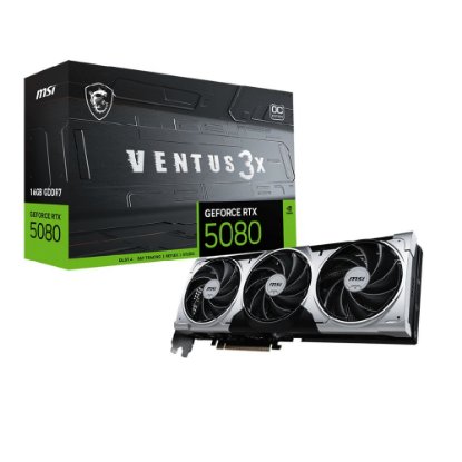 Grafična kartica MSI GeForce RTX 5080 Ventus X3 OC + 16GB, GDDR7