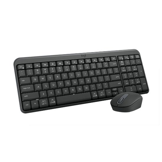 Tipkovnica + miška LOGITECH MK250 Compact Bluetooth komplet, brezžična, črna