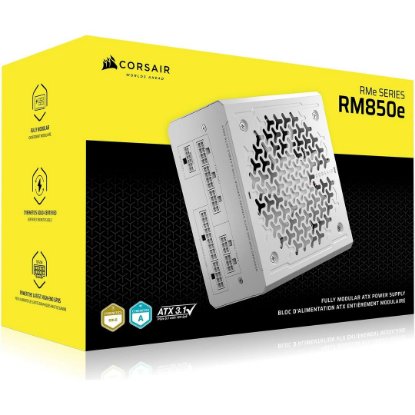 Napajanje 850W, CORSAIR RM850e, CP-9020296-EU, ATX v3.1, 80+ Gold, modularno, bijelo