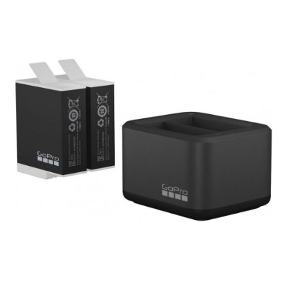Dodatna oprema za športne digitalne kamere GOPRO HERO9/HERO10/HERO11 Black, dvojni polnilec baterij + baterija, ADDBD-211-EU