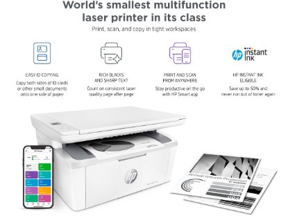 Multifunkcijski printer HP LaserJet MFP M140w, 7MD72F