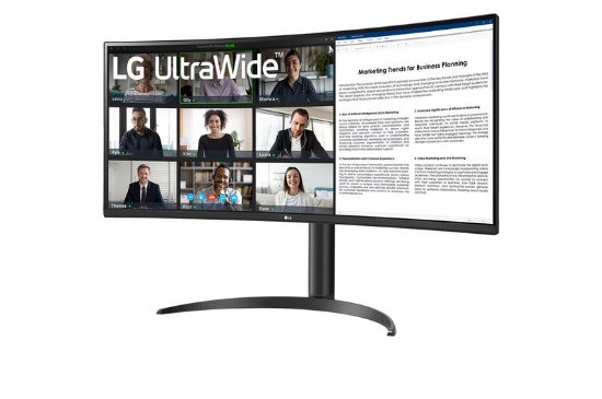 Premium monitor 34" LG UltraWide 34WR55QK-B.AEU, UWQHD, VA, 100Hz, 5ms, 300 cd/m2, ukrivljen, črn