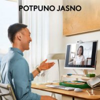 Web kamera LOGITECH Brio 100, bela