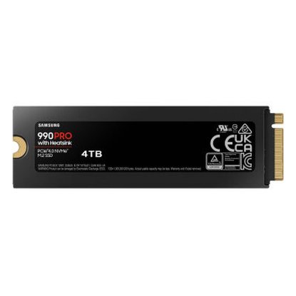 SSD 4TB SAMSUNG 990 PRO NVMe M.2, MZ-V9P4T0CW, maks. do 7450/6900 MB/s, hladilnik