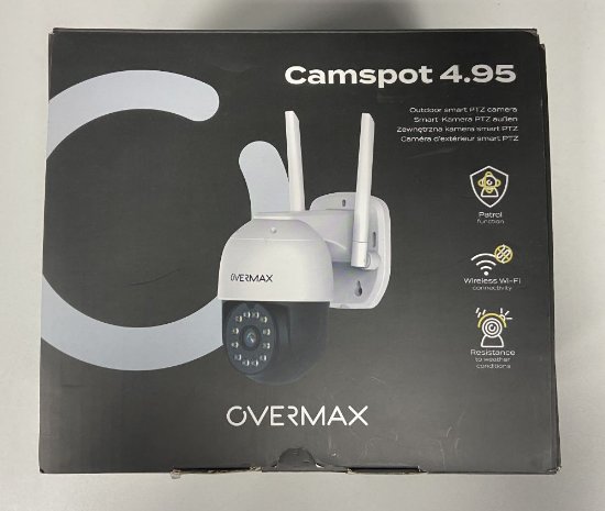 RABLJENI - Mrežna nadzorna kamera OVERMAX Camspot 4.95, 2K, vanjska, noćno snimanje, bijela