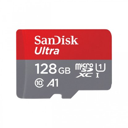 Pomnilniška kartica SANDISK, Micro SDXC Ultra, 128GB, SDSQUNR-128G-GN3MA, class 10 UHS-I + SD adapter