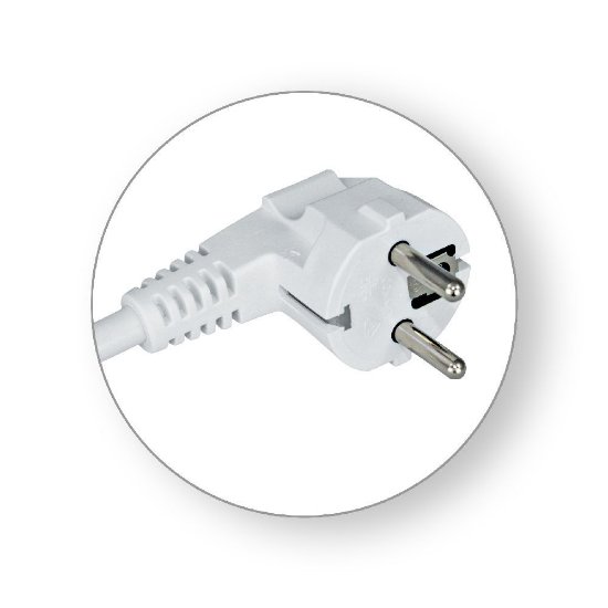 Naponski kabel COMMEL H05VV-F 3G2,5, 2m, bijeli