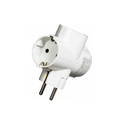 razdelnik COMMEL 3-struki T utikač, beli