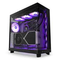 Ohišje NZXT H6 Flow RGB, ATX, steklo, črno, brez napajalnika.