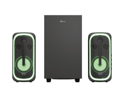 Zvočniki TRUST GXT 635 Rumax, 2.1, RGB, 40W, BT, črni