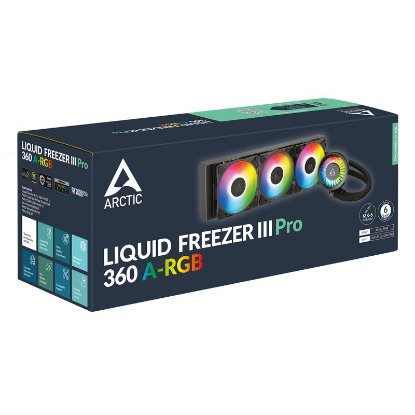 Vodeno hlajenje ARCTIC Liquid Freezer III 240 Pro ARGB, za Intel in AMD, črno