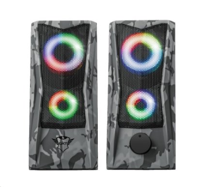 Zvočnici TRUST GXT 608 JAVV RGB Illuminated, 2.0, 12W, črni