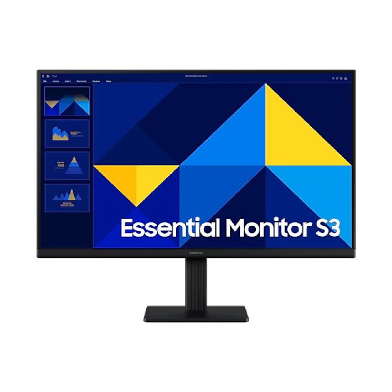 Gaming monitor 24" SAMSUNG Essential S3 S30GD, FHD, IPS, 100Hz, 5ms, 250cd/m2, črn